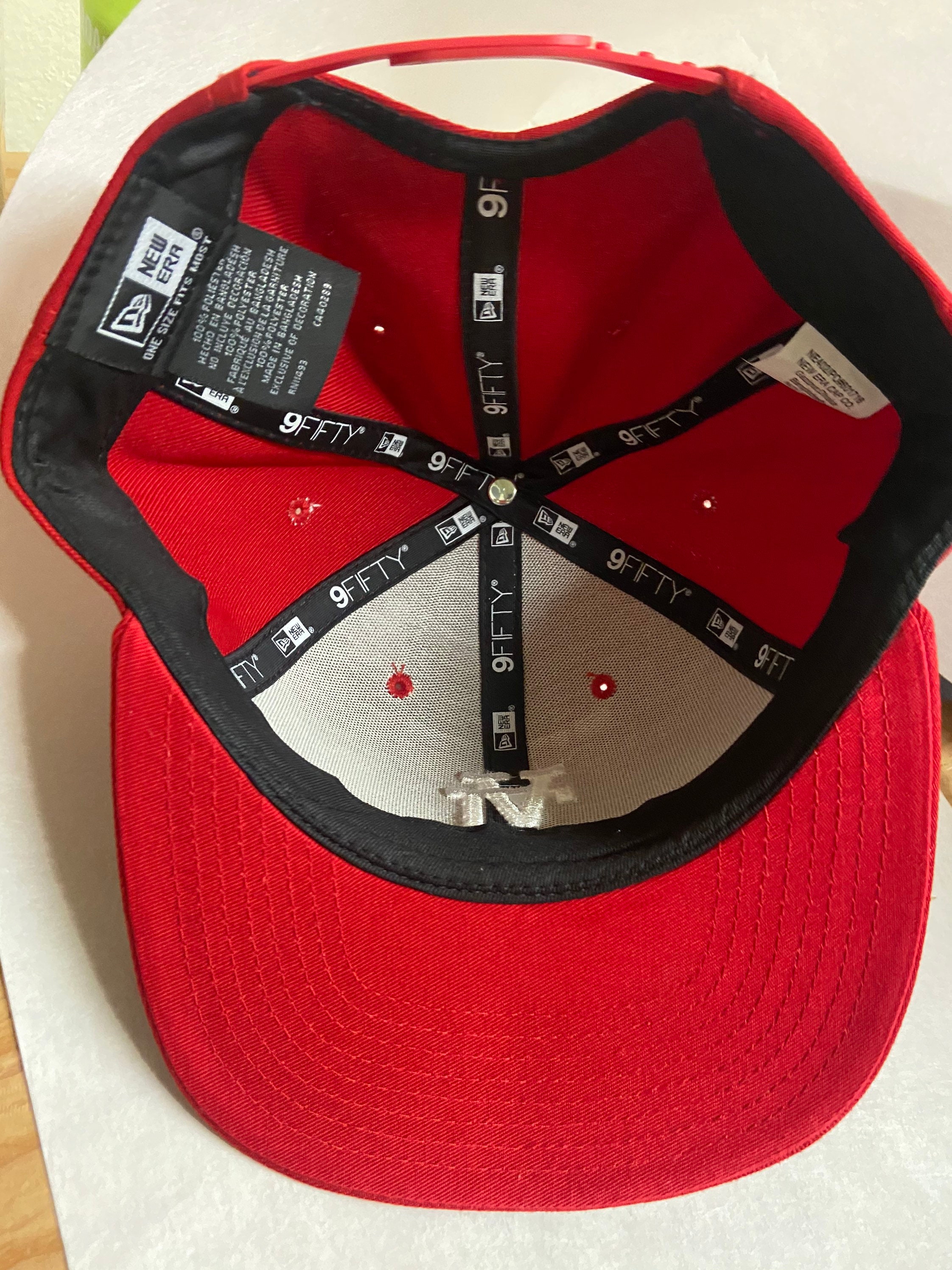 Upside Down LA New Era SnapBack Red Hat White Lettering | Etsy