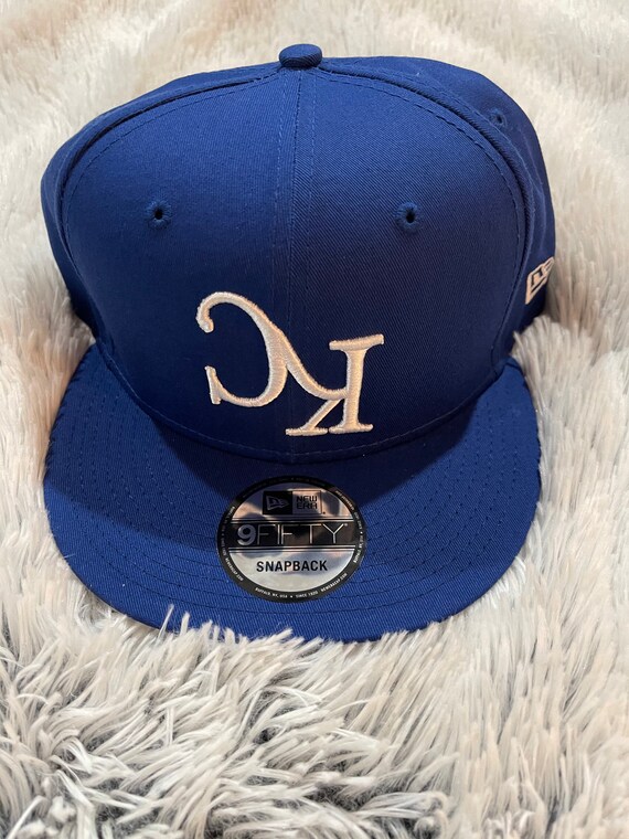 Kansas City Royals Royal Blue Upside Down KC Snapback Hat KC Etsy