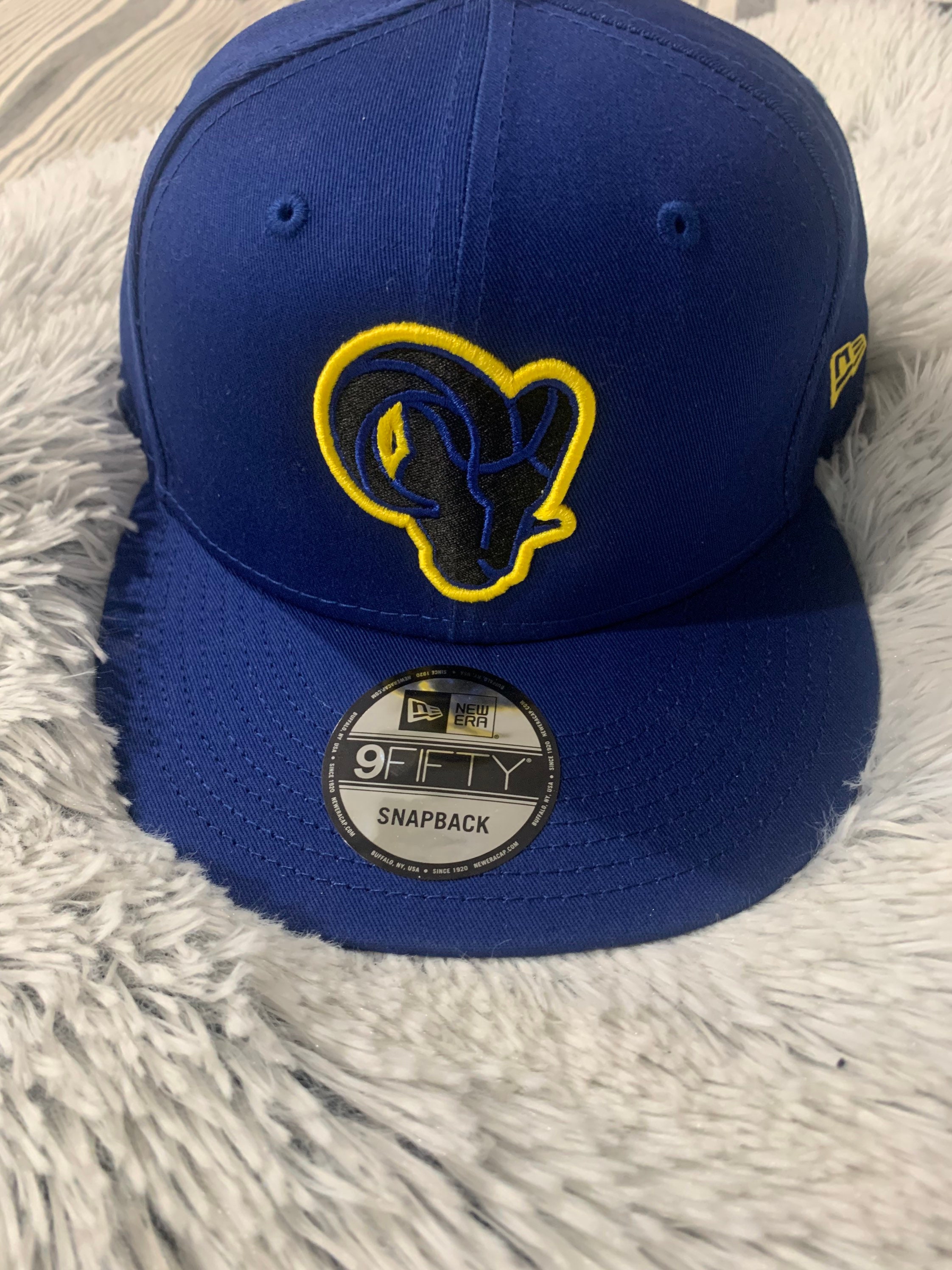 LA Rams New Era Royal Blue Snapback Hat Los Angeles NFL Super 