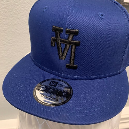 Upside Down LA new Era Snapback Black Hat Red Thread Etsy