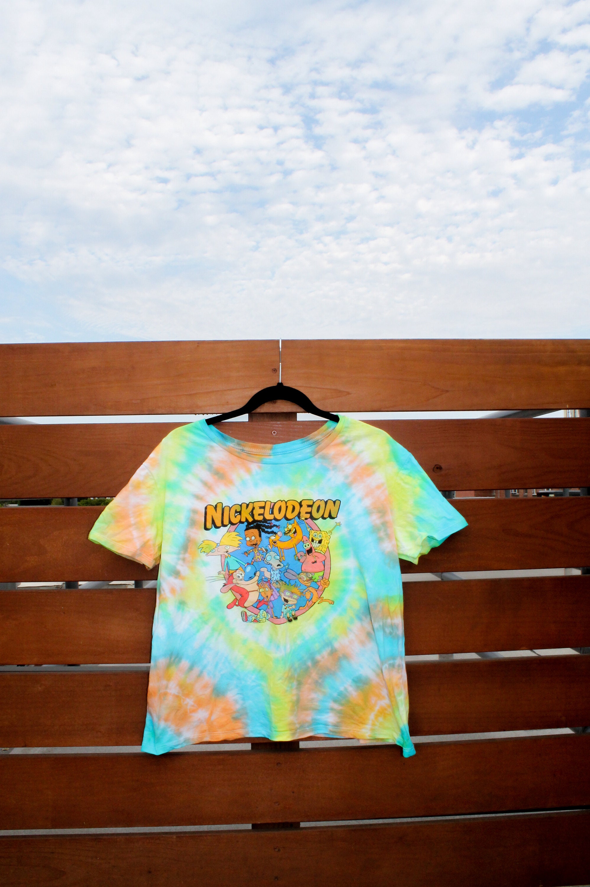 Nickelodeon Cartoons Tie Dye Shirt Individually Dyed - Etsy