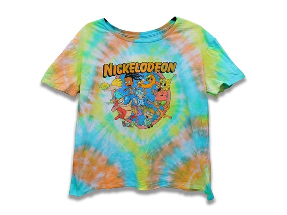 Nickelodeon Cartoons Tie Dye Shirt Individually Dyed - Etsy