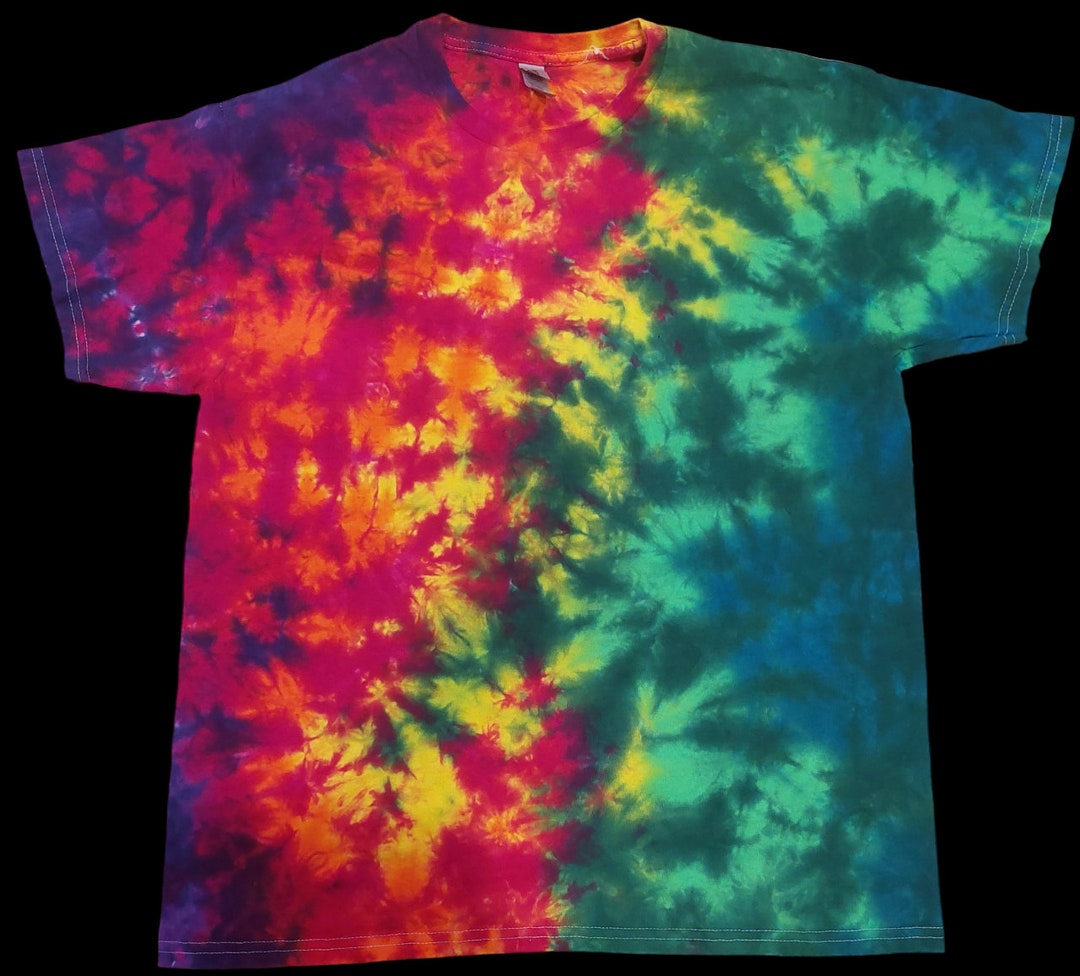 Dyenomite - Multi-Color Spiral Tie-Dye T-Shirt - A&A Custom Wear