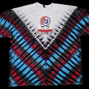 Custom Made Grateful Dead 60 Years so Far Tie Dye T-Shirt