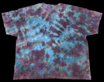 Maat: 3XL - Gildan ultrakatoen tie-dye T-shirt - Ice Dyed Scrunch in the Muck