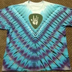 Hand Made Gildan Tie Dye T-Shirt w/Jerry Pick Vinyl on both Sides - Custom Made to order