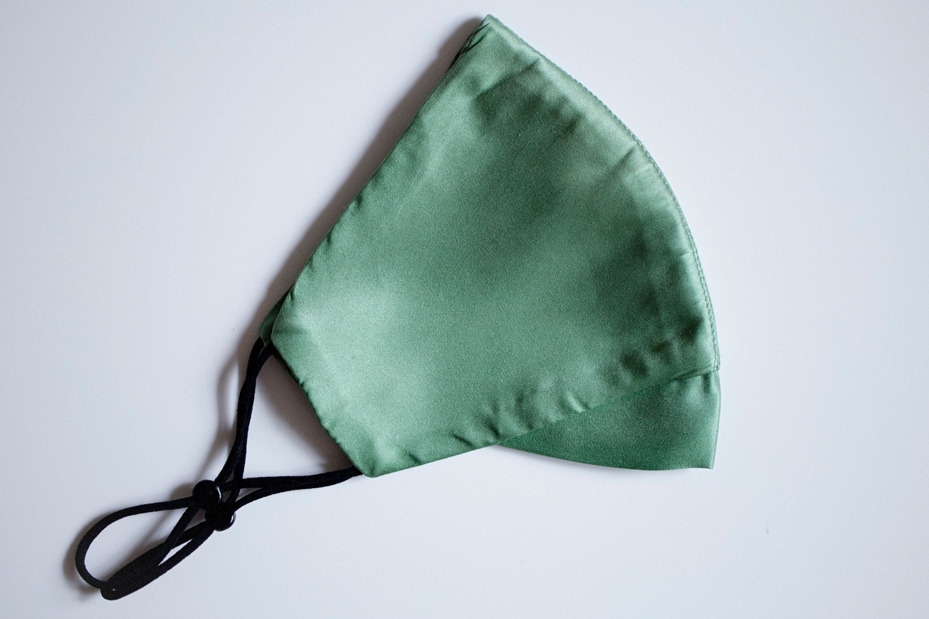 Dublin Sage Green Pure Silk Mask With Nose Wire Silk Washable Etsy