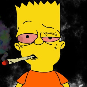 Sad Bart  Art Board Print for Sale by StudioKZK