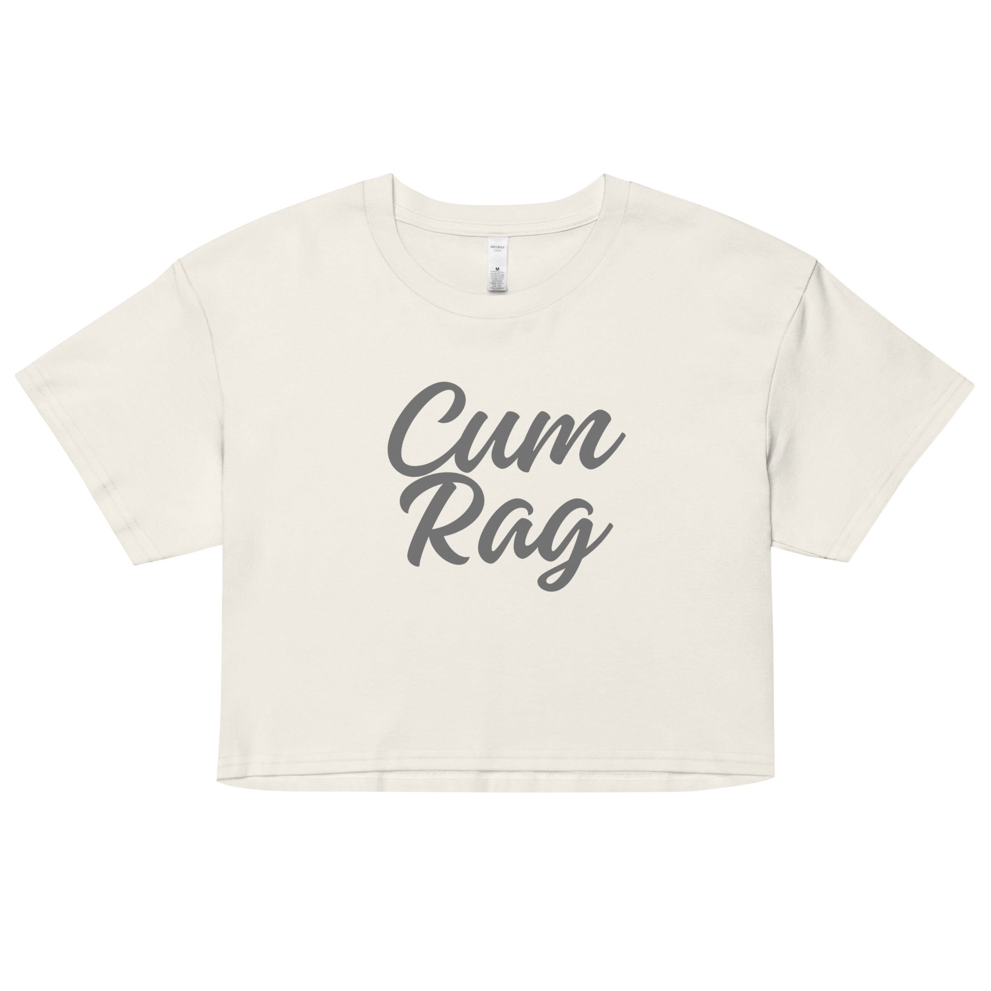 Cum Rag Crop Top / Fully Customizable / Gay Shirt  / Slutty crop top / Fetish Wear / Nasty Pig / Sissy Shirt / Body Harness / Gay crop top