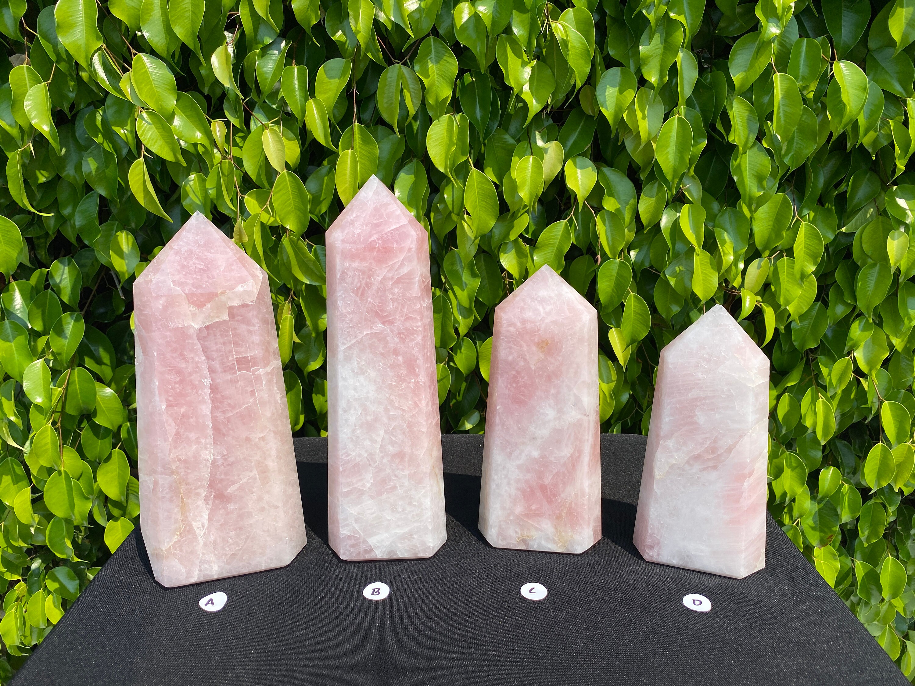 LARGE Rose Quartz Towers Etsy