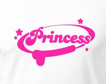 Camiseta de princesa / Camiseta de princesa / Camiseta con pene de princesa / Top corto gay / Camiseta de princesa gay / Camiseta queer / Top corto queer / Top corto de princesa