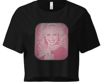 Dolly Parton Crop Top / Gay shirt / Dolly Parton tee / Dolly t-shirt / Dolly Parton / Gay Gift / queer crop top / Dolly Parton Middle Finger