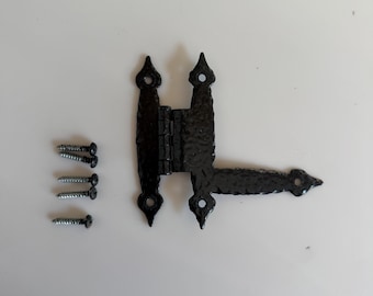 Bisagras y tiradores para armarios de cocina vintage de los años 50 / Negro / Bisagra / Tirador