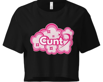 Cunt Crop Top / Multiple Color Options / Gay Shirt / LGBT Crop Top / Gay tee / Queer Crop Top / Queer Cunt / Chappell Roan / Serving Cunt