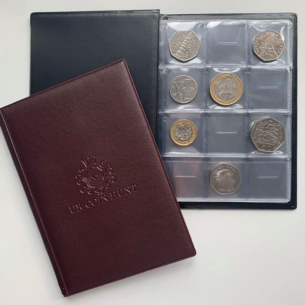 Coin Collecting album - perfect for 50p and 2 pound coins