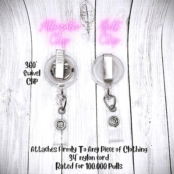 15 Pack Holiday Acrylic Badge Reels - Halloween Thanksgiving Christmas Nurse ID Holders With Retractable Clip - View #6