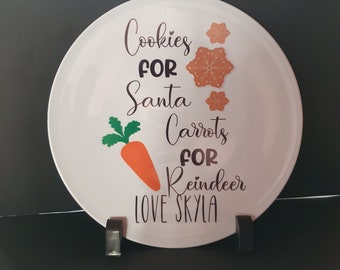 Kids Christmas Santa Plate