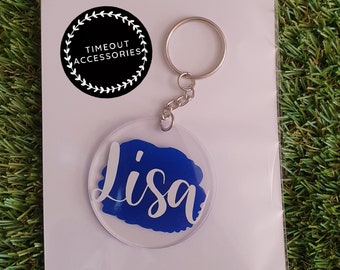 Personalised  Acrylic Key Ring