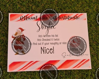 Santa's Naughty or Nice Christmas Certificate