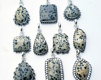 Dalmatian Jasper pendant, Natural Dalmatian Jasper Gemstone pendant Necklace, Handmade Pendant Jewelry, Wholesale Pendant For Bulk Sale
