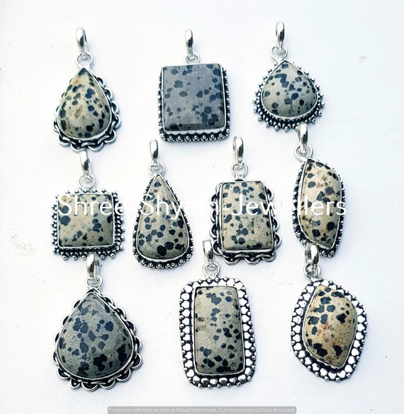 Buy Dalmatian Jasper Pendant Natural Dalmatian Jasper Gemstone
