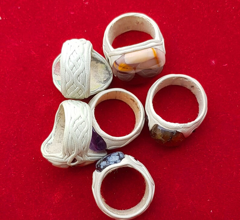 Assorted Gemstone POP Rings, Assorted Crystal Fashion POP Handmade Ring Jewelry, Boho Ring for