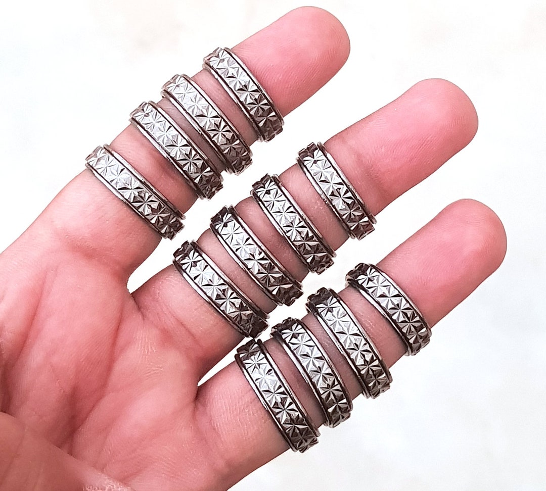 Wholesale Ring Black Plated Spinner Ring Boho Ring Spinner Etsy