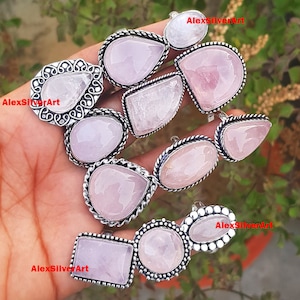 Rose Quartz Ring, Rose Quartz Crystal Handmade Rings For Women, Wholesale Ring For Bulk Sale Jewelry