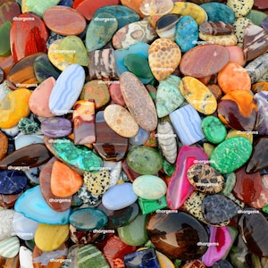 Assorted Loose Gemstone Mix Shape and Size, Mix Multi Color Cabochon Loose Gemstone Making For Jewelry, Wholesale Lot For Bulk Sale
