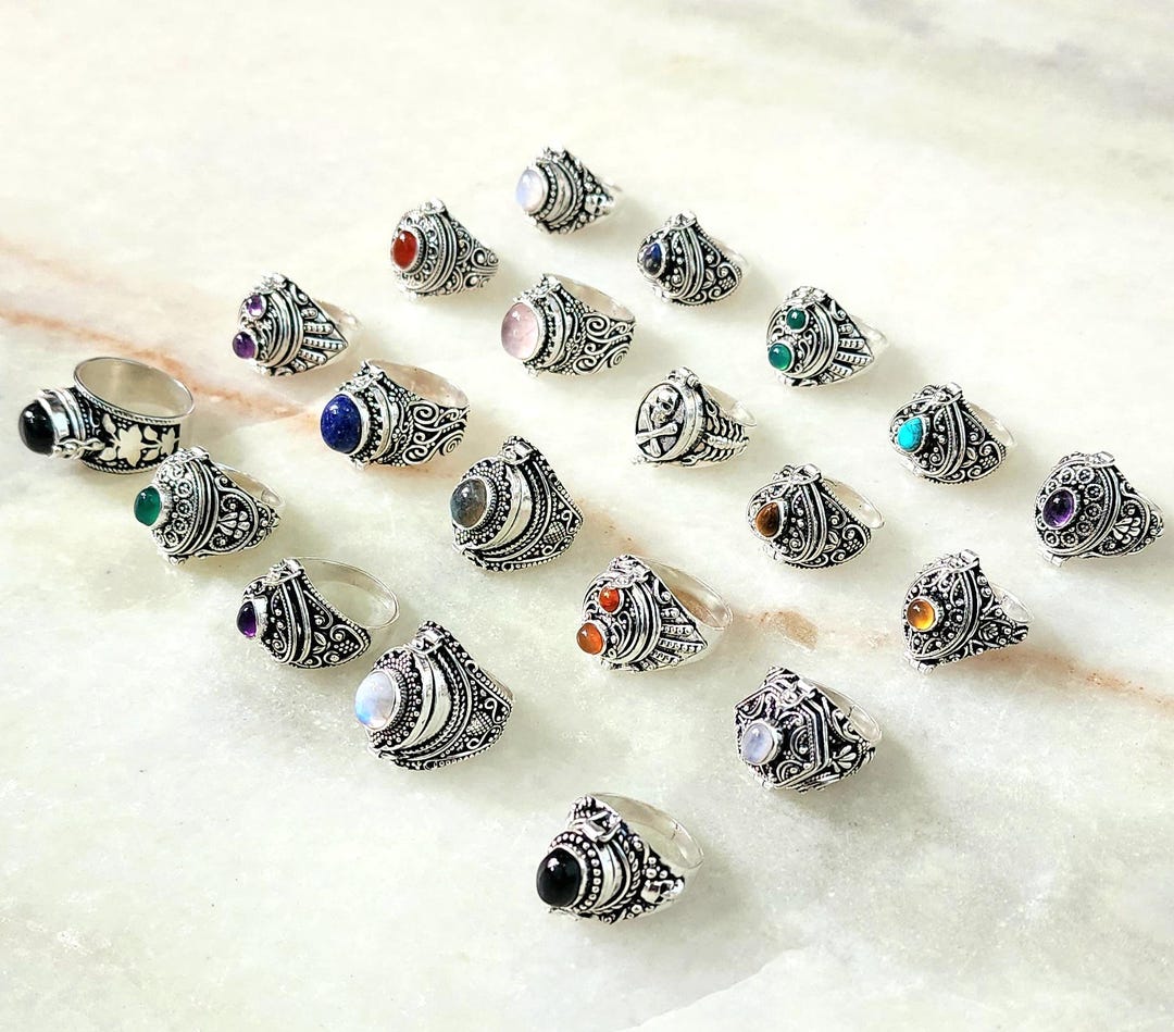 Multi Color Rings for Women Assorted Poison Rings Unique Designer ...