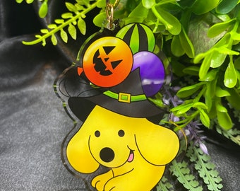 Halloween Puppy Acrylic Charm