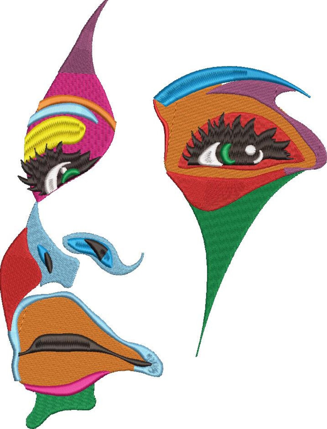Face Embroidery Designs Face Embroidery Designs