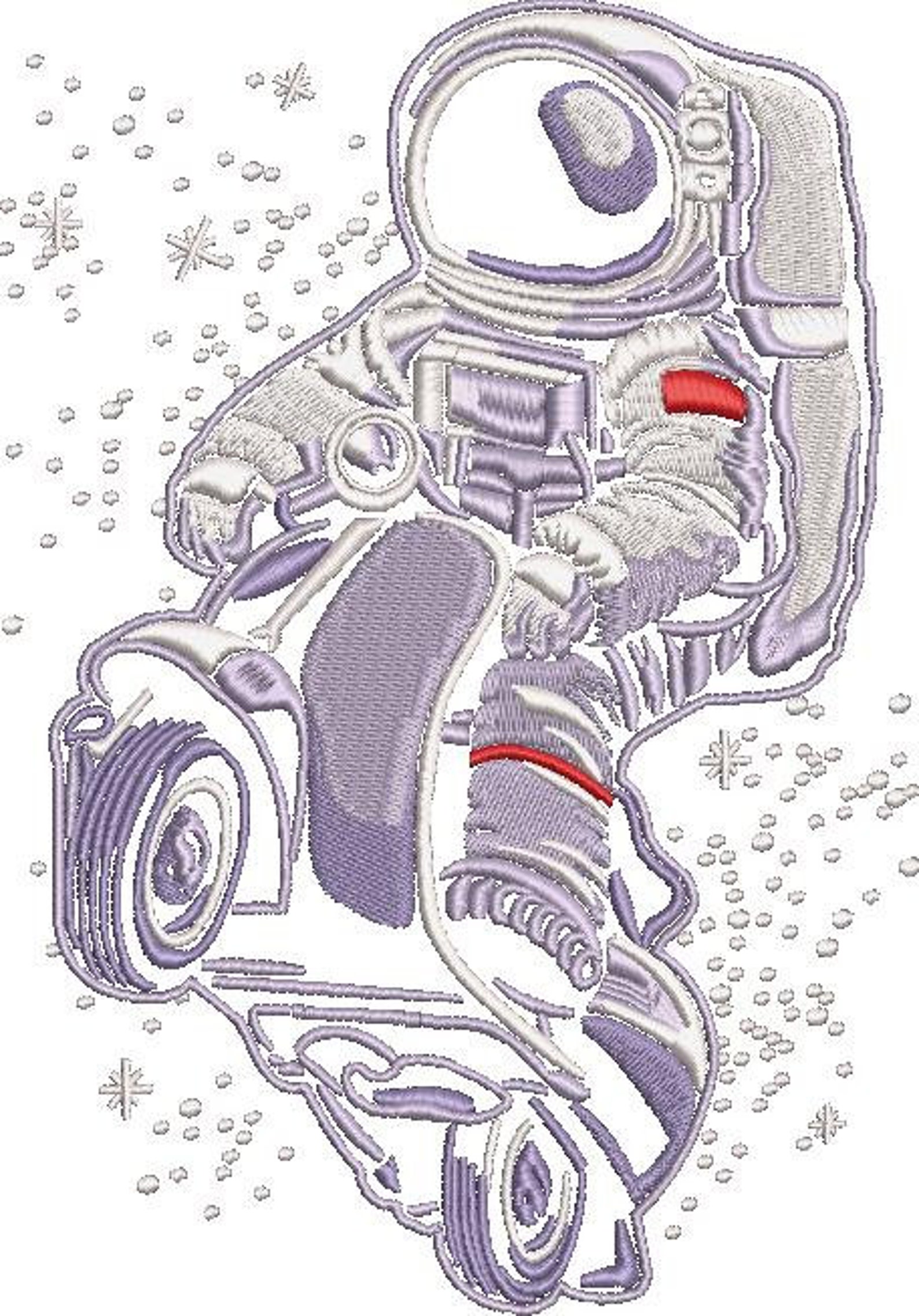 Astronaut on scooter machine embroidery designs custom  etsy Astronaut on scooter machine embroidery designs custom  etsy