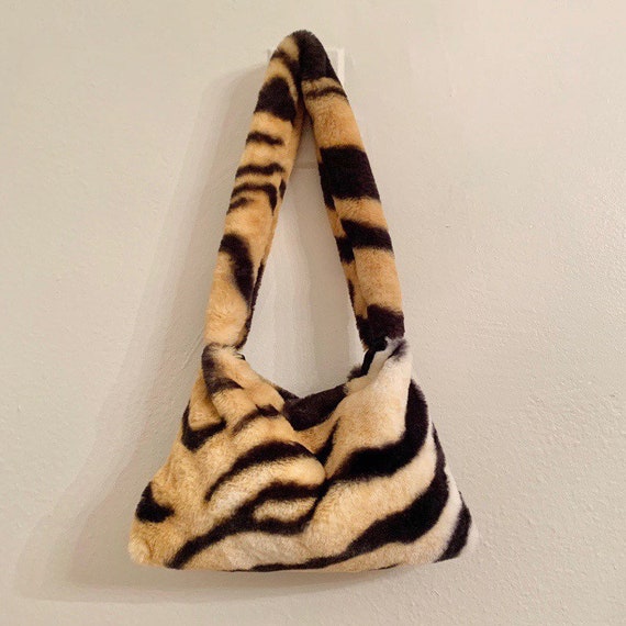 fluffy tiger bag
