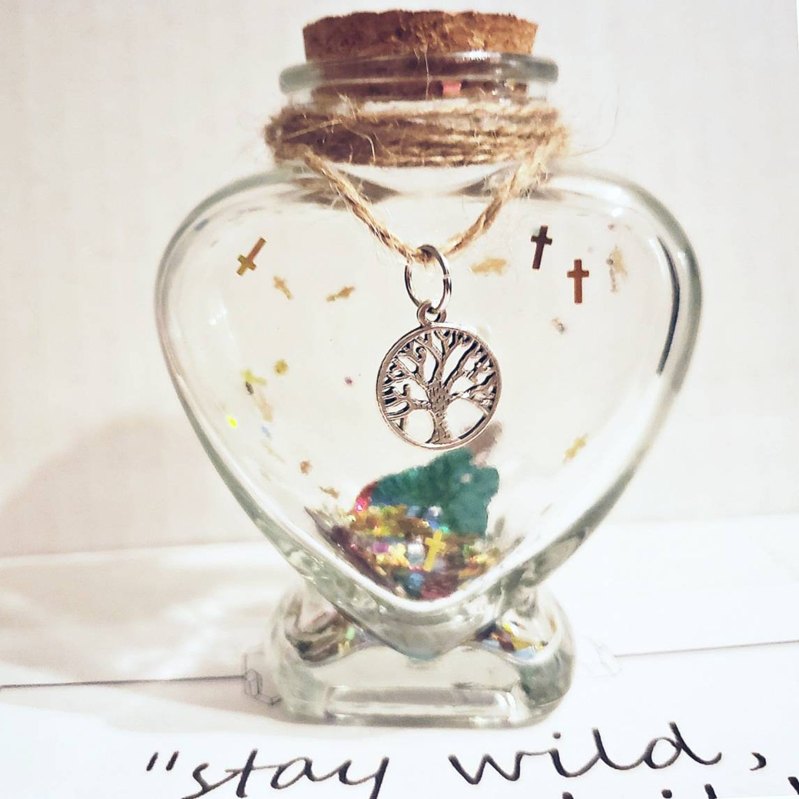 5oz. Glass Heartshaped Jars. You May Purchase Empty or With Etsy