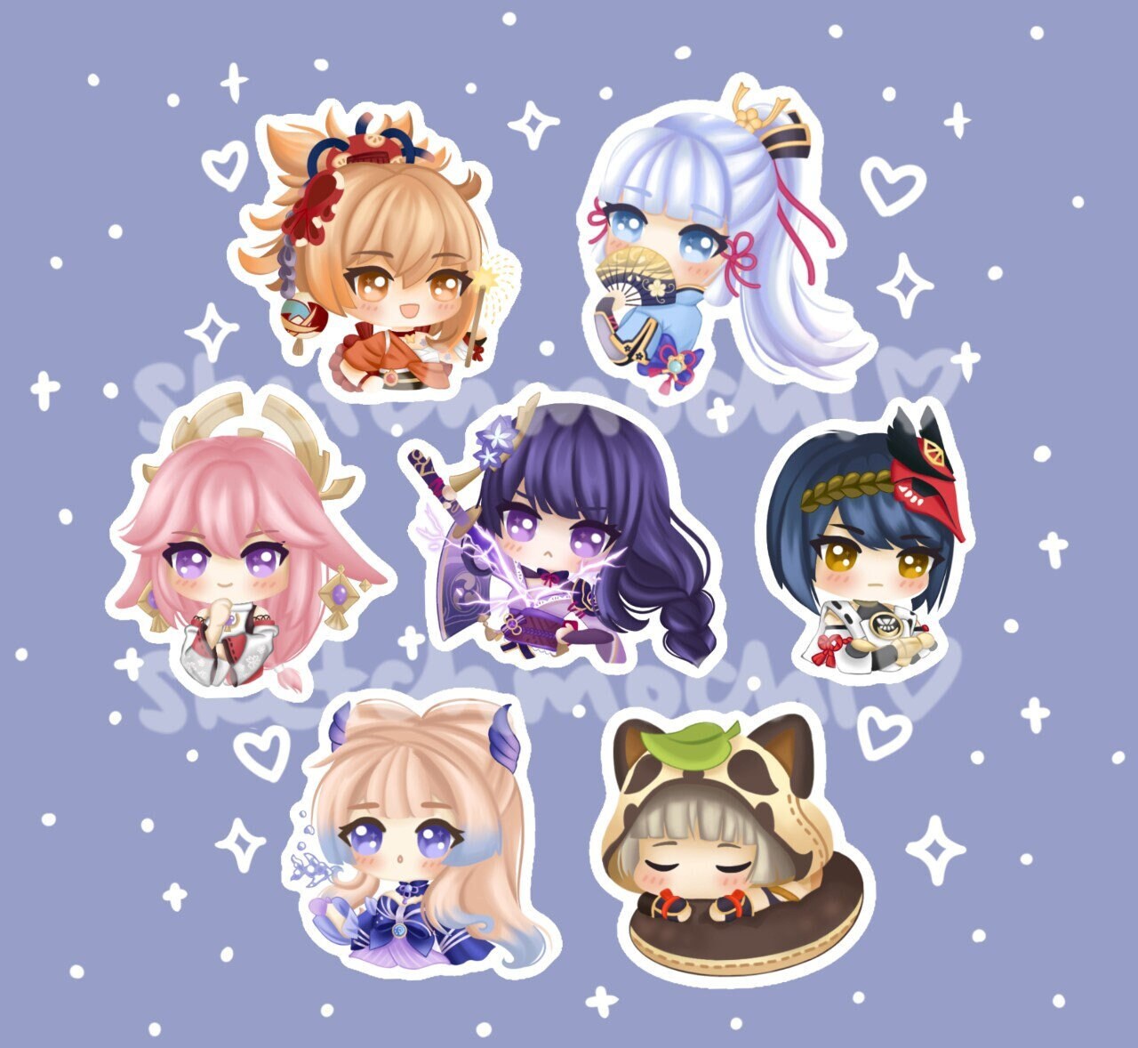 Genshin Impact Inazuma / Raiden Miko - Etsy