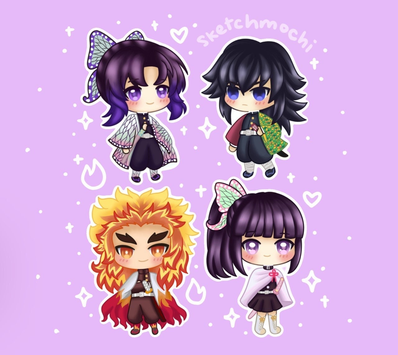 Anime Stickers / Kawaii Ghost Killer Demon Girl Boy / Cute - Etsy Anime Stickers / Kawaii Ghost Killer Demon Girl Boy / Cute - Etsy