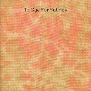 May include: Honeyblush fabric with a textured pattern in shades of peach and tan. The fabric is 14 ct Aida Zweigart, with the text "To Dye For Fabrics" and "Honeyblush" visible.