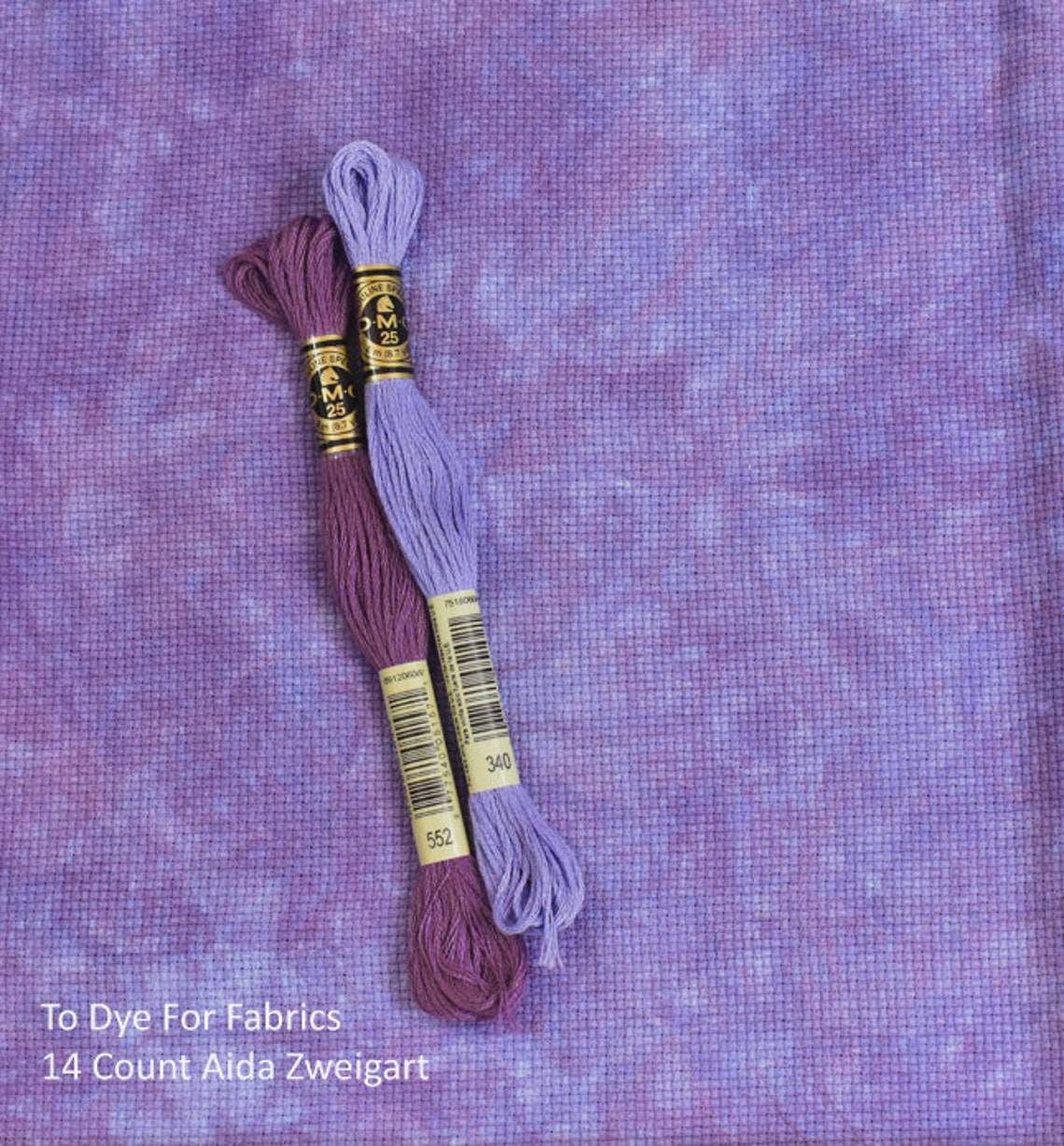 Purple Galaxy Hand Dyed Cross Stitch Fabric / Choose from Etsy