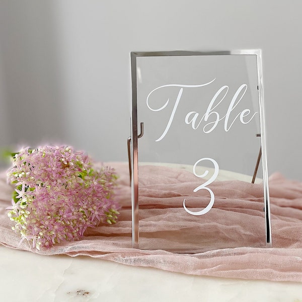 Frame Table Number Etsy
