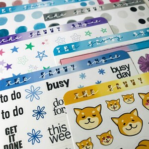 Bujo Sticker Mini Sheets Planner &amp; Bullet Journal Stickers - Etsy