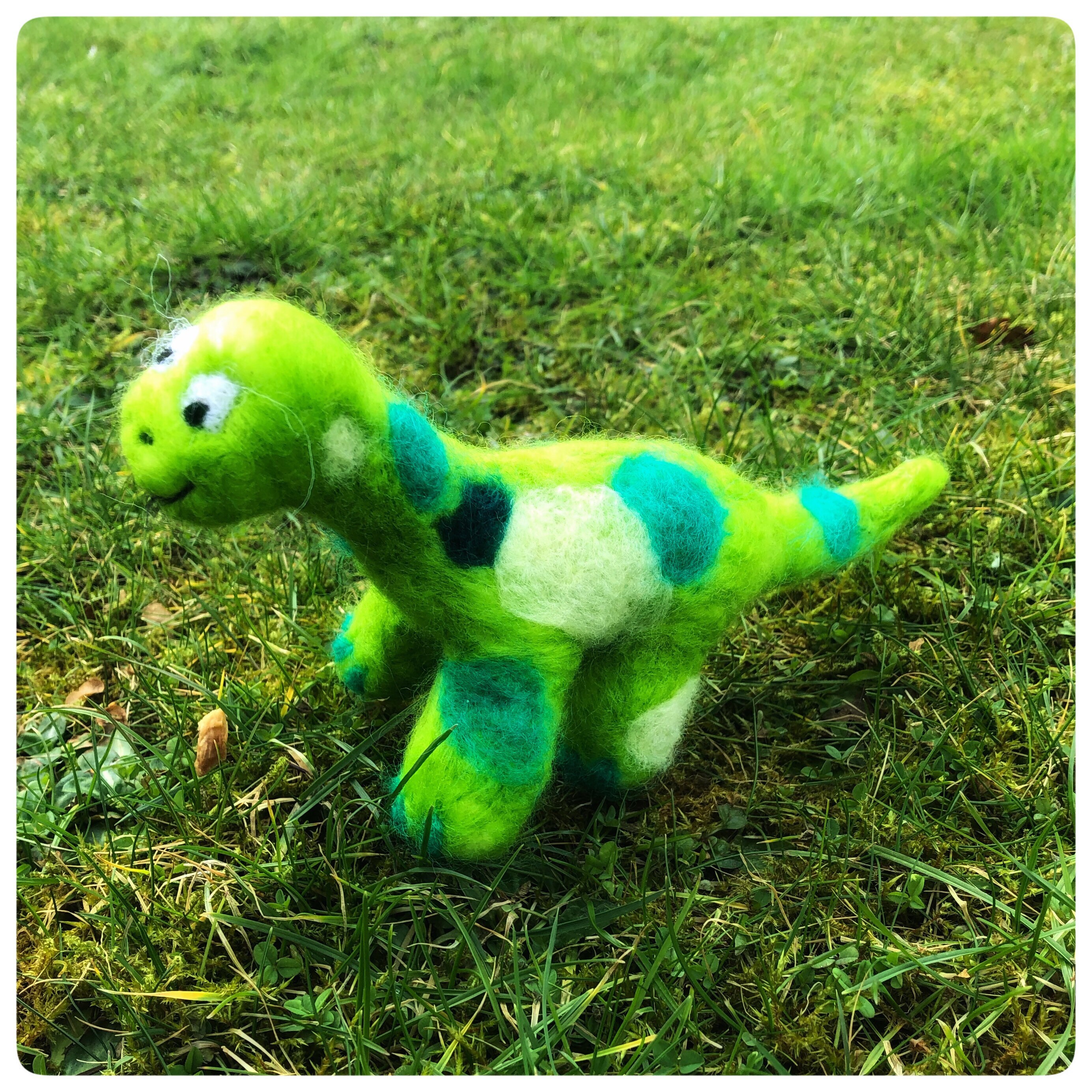 Needle felted Dotty Dinosaur Etsy