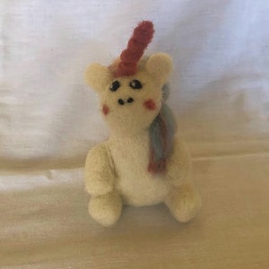 Handmade needle felt unicorn!