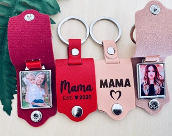 Leather Photo keychain ,Personalized photo keychain ,photo keychain for men/women, drive safe ,Personalized photo gift,first time dad