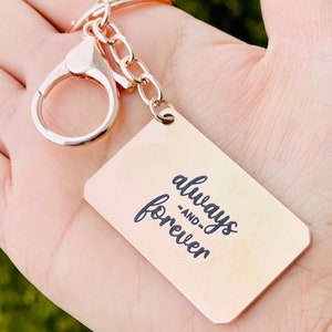 Long distance gift for boyfriend, girl friend, best friend, custom, moving away to college gift, LDR keychain for him her, love gift image 5