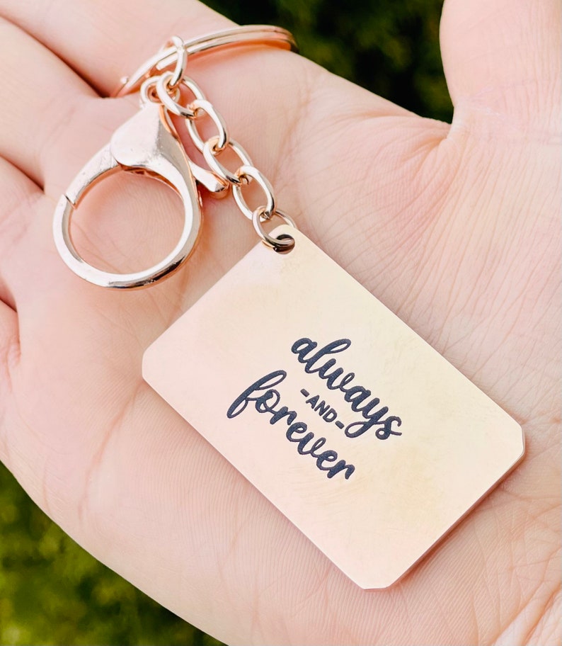 Long distance gift for boyfriend, girl friend, best friend, custom, moving away to college gift, LDR keychain for him her, love gift image 5