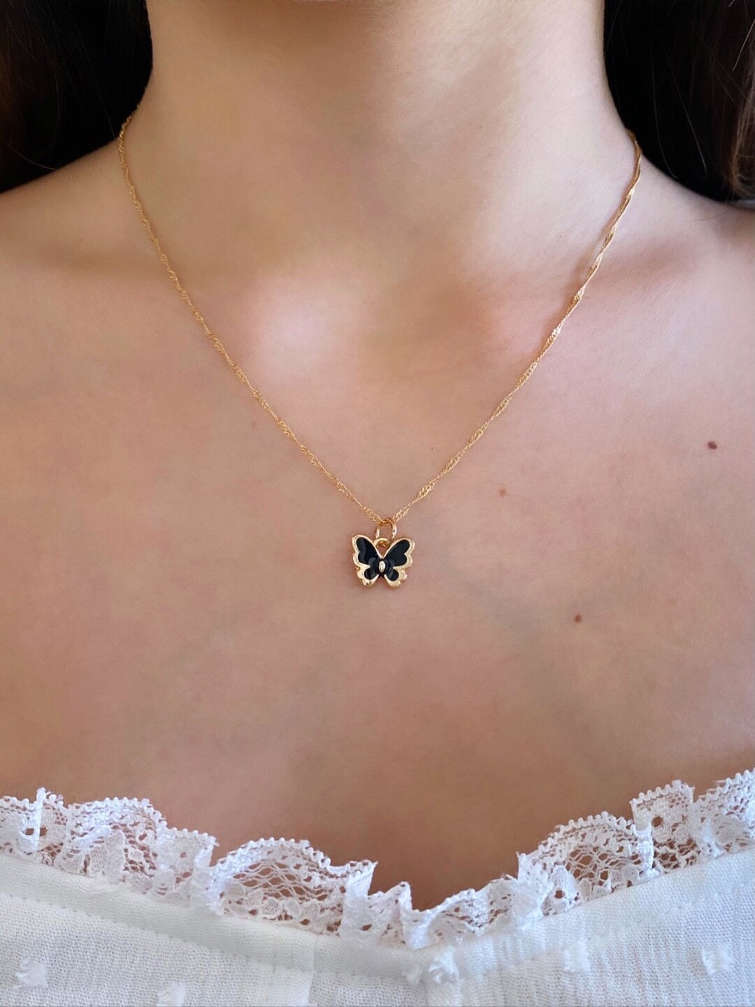 kindababy☆dot butterfly necklace 全2色 N0058P_YG_600x.jpg?v=1722101450