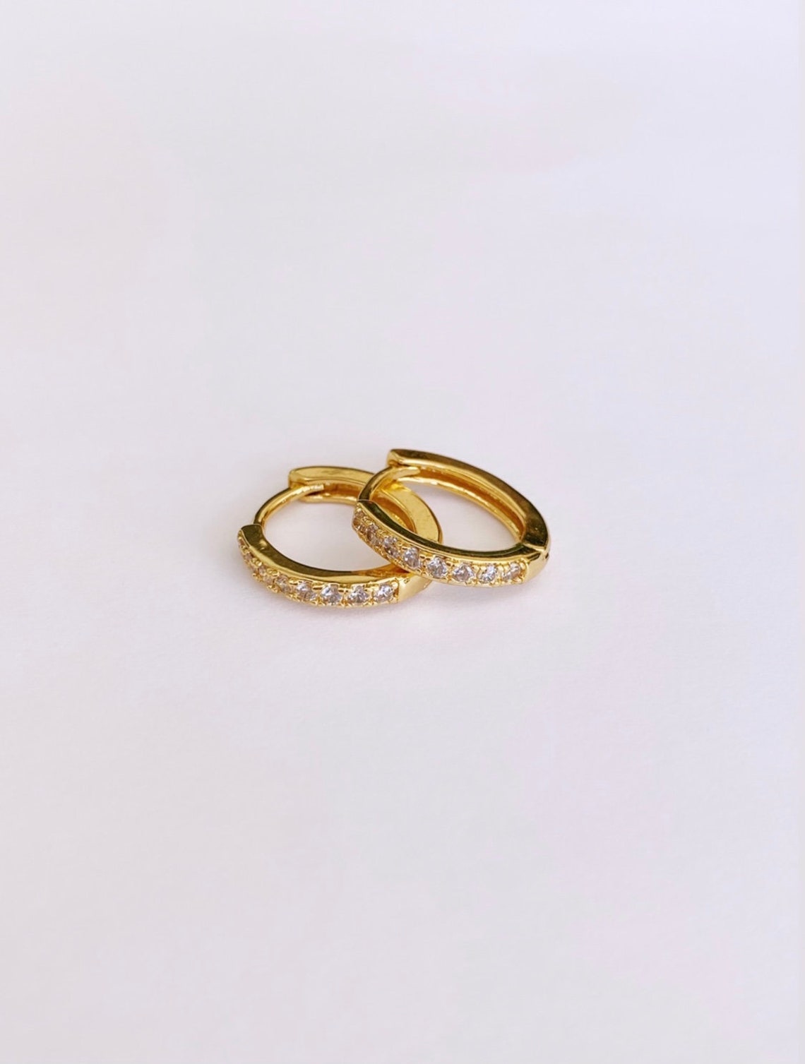 Tinsley Huggie Hoop Gold