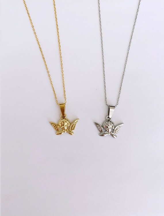 Angel on sale necklace aesthetic