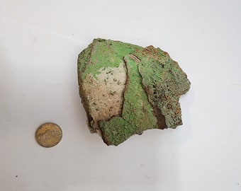 Medium Conichalcite Crystal Matrix 4.5x4x1 from Mexico